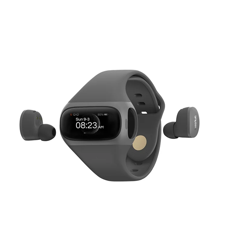 

2022 Men Ladies Bracelet Sport Watch Heart Rate Blood Pressure Earphone 2 In 1 GPS Smart Watch with Earbuds