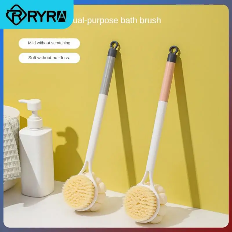 

4 Colors Bathroom Products Fits The Back Body Shower Wipes Deep Decontamination With Warm And Non Irritating Bristles Bath Brush