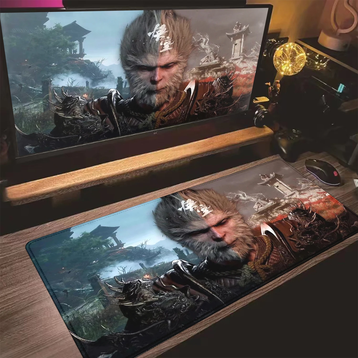 Коврик Для Мыши Большого Размера Black Myth Wukong - Игровой Destiny Man Periphery С Замком