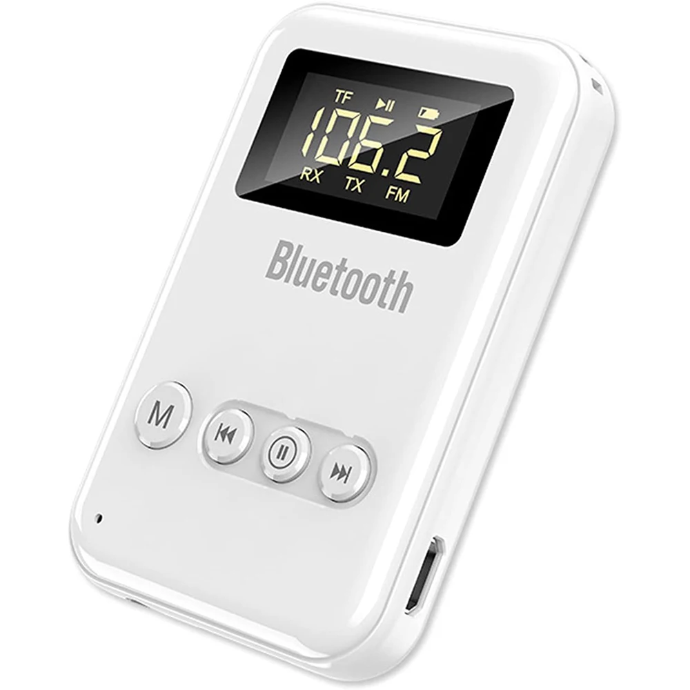 

Auxiliary FM Bluetooth 5.0 3.5 mm Transmitter Receiver for Car Home Sound System