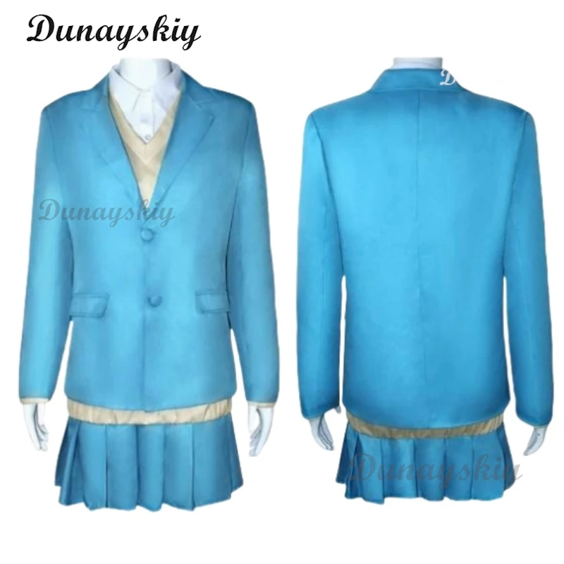 Аниме Blue Box Chinatsu Kano Косплей Костюм Ao nof Хако Маскировка Синяя Униформа Одежда Юбки