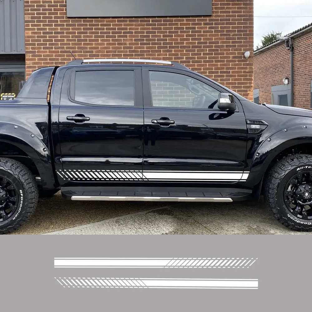 Doordash пикап дверь боковые полосы стикер s для Ford Ranger F150 Chevrolet Silverado Toyota Hilux Volkswagen Amarok