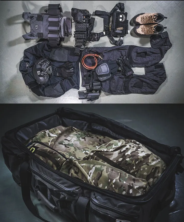 Outdoor Military 6-Piece Hard Core Trunk Storage Bag Travel Equipment Integrated Finishing BAg Yaw Material