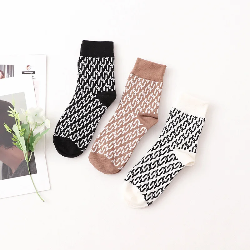 3 Pairs/lot Socks Mulberry Silk Vintage Presbyopia Socks Skin-friendly comfortable high elastic women's silk casual sports socks