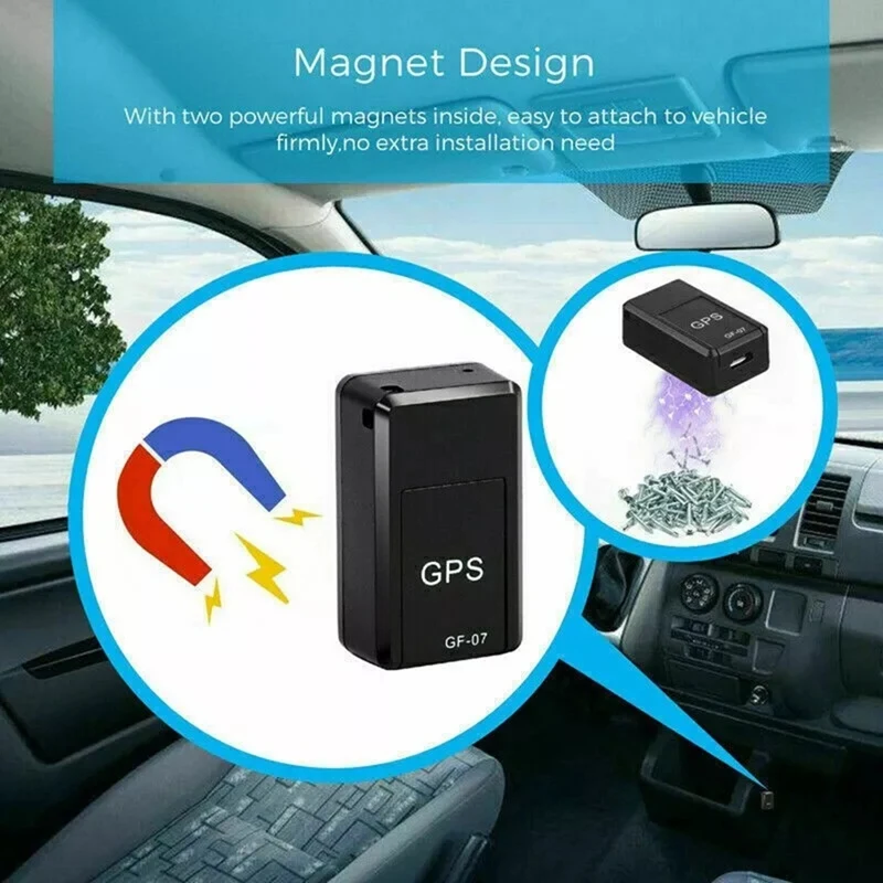 GF07 Магнитный мини-GPS автомобильный локатор в реальном времени трекер GSM/GPRS