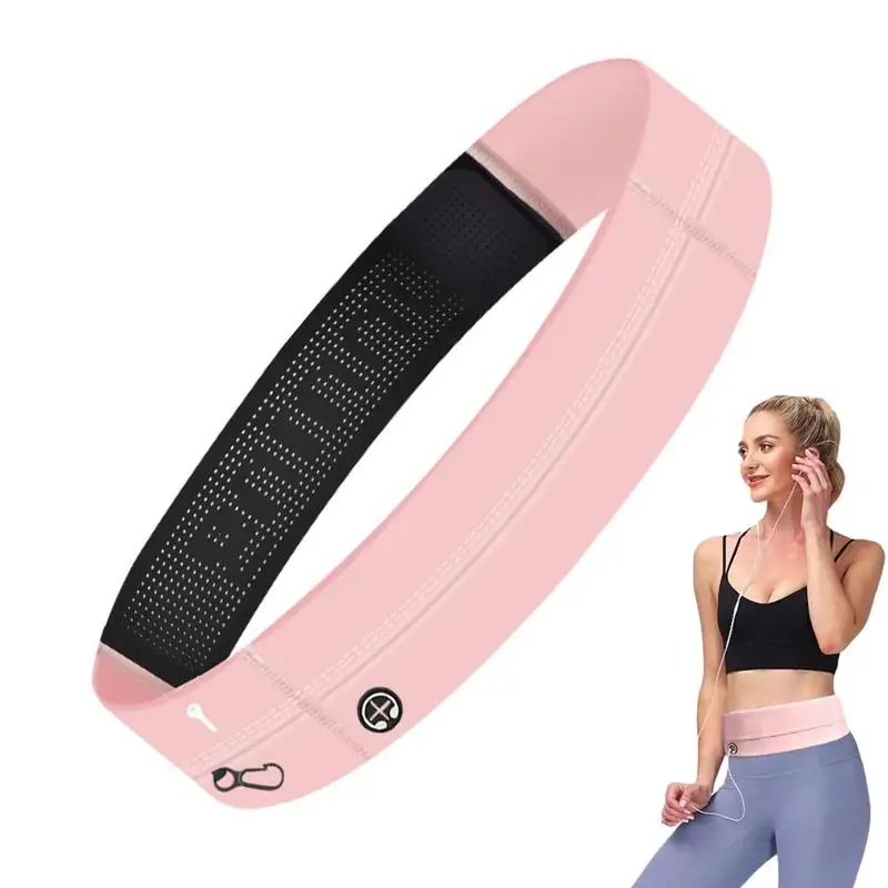 

Running Waist Packs Adjustable Slim Elastic Waistband Phone Belt Fanny Pack Slim Running Belt Running Accessories For Sport