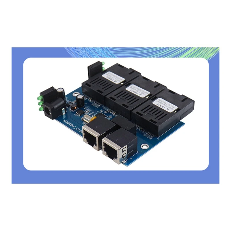 10/100M Обратный переключатель POE выход 12 В источник питания для Epon и Gpon 3-портовый RPOE