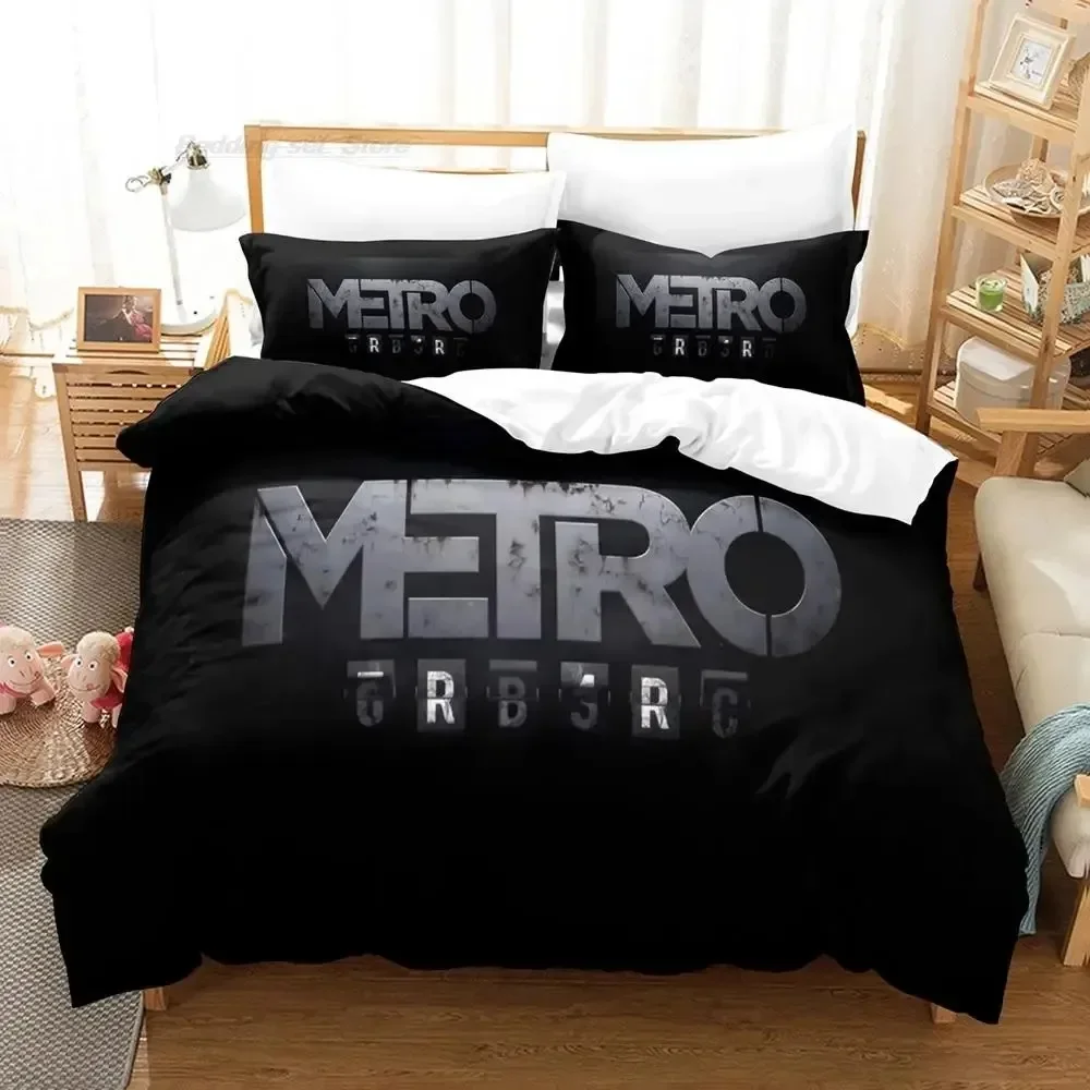 Фото Metro exodus Bedding Set Single Twin Full Queen King Size Bed Set Aldult Boy Bedroom Duvetcover Sets 3D Print 2024 aliexpress uk №4