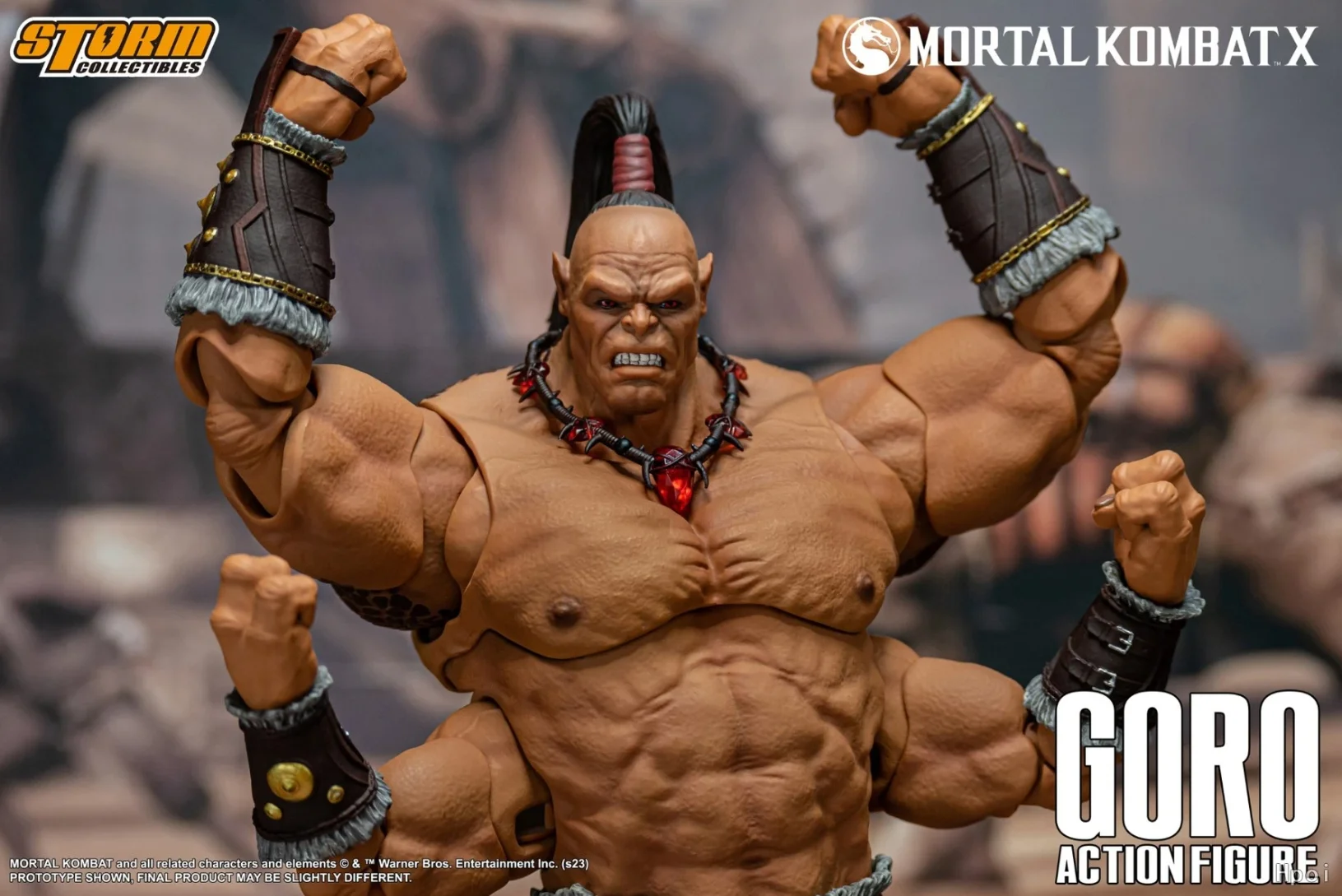 Фото 【UA】Storm Collectibles Mortal Kombat Goro: Коллекционная фигурка в масштабе 1/12, модель, игрушка, подарок №3
