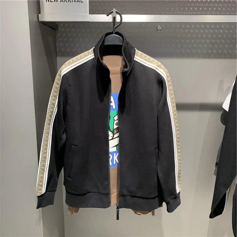 Повседневный мужской свитшот кардиган на молнии свободного кроя с принтом птицы