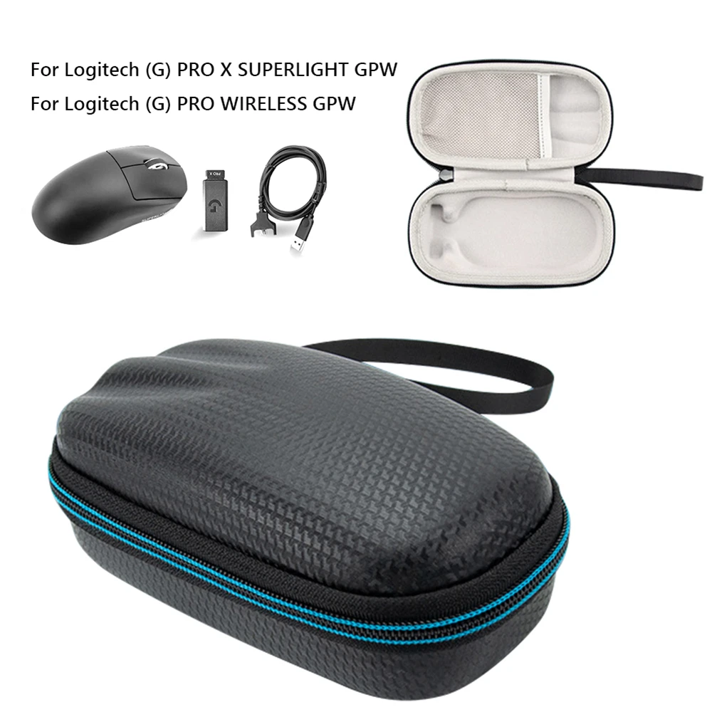 

Waterproof Mouse Cover for Logitech G PRO X SUPERLIGHT GPW Portable Zipper Hard EVA Mice Storage Bags Wireless Mouse Case Pouch