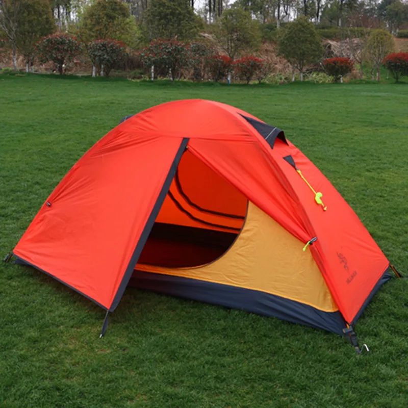 2022 Ultralight  Aluminum Poles Silicon Coated Waterproof  Anti-Uv 4 Season Tents High Quality Outdoor Camping Tent Tente De
