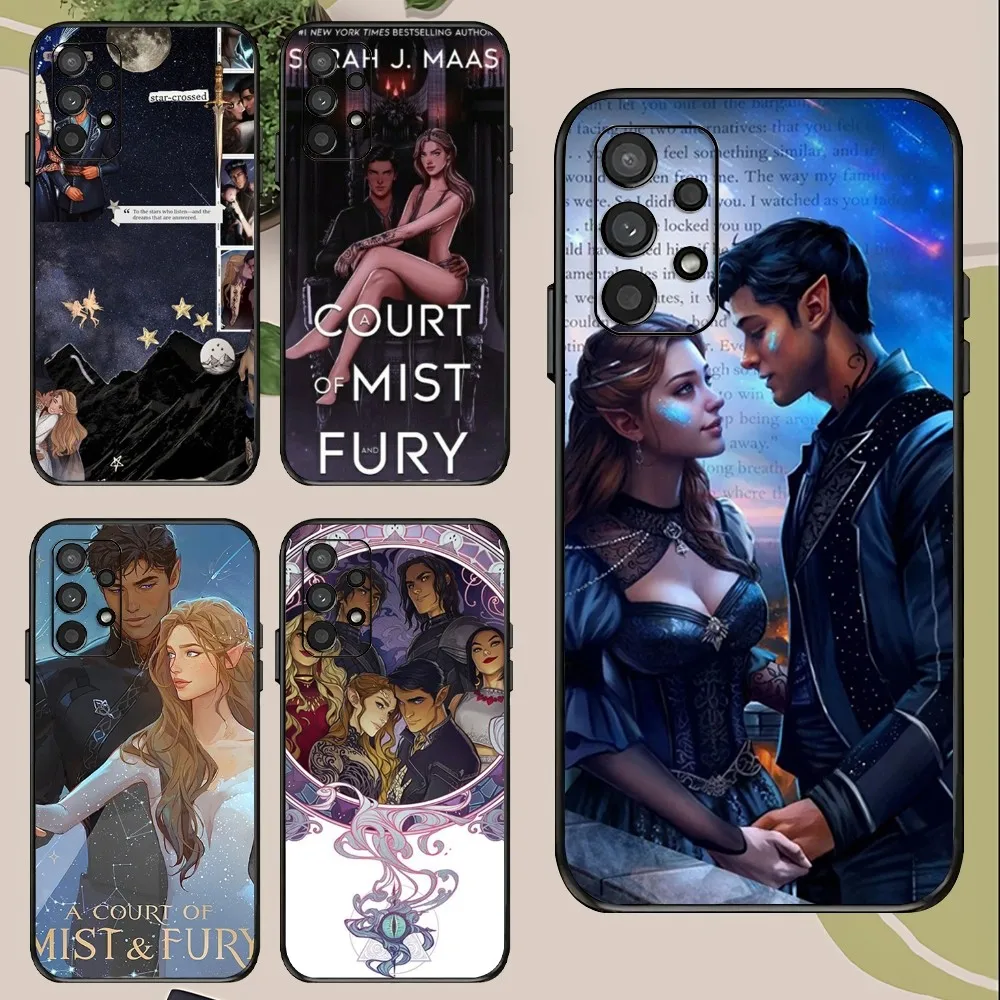 Фото Acotar Court M-Mist And Fury Phone Case For Samsung Galaxy A52 A12 A51 S21 Edge S22ULTRA S23 S24 Plus Ultra Black Cover №1