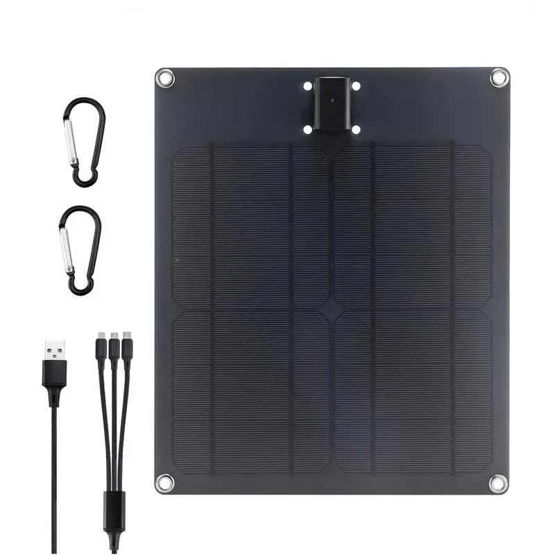 

Solar Phone Charger 15W Solar Powered Charger5V 2.5A Max With Solar Panel Solar Power Charger For Cell Phones 1 USB Port 3