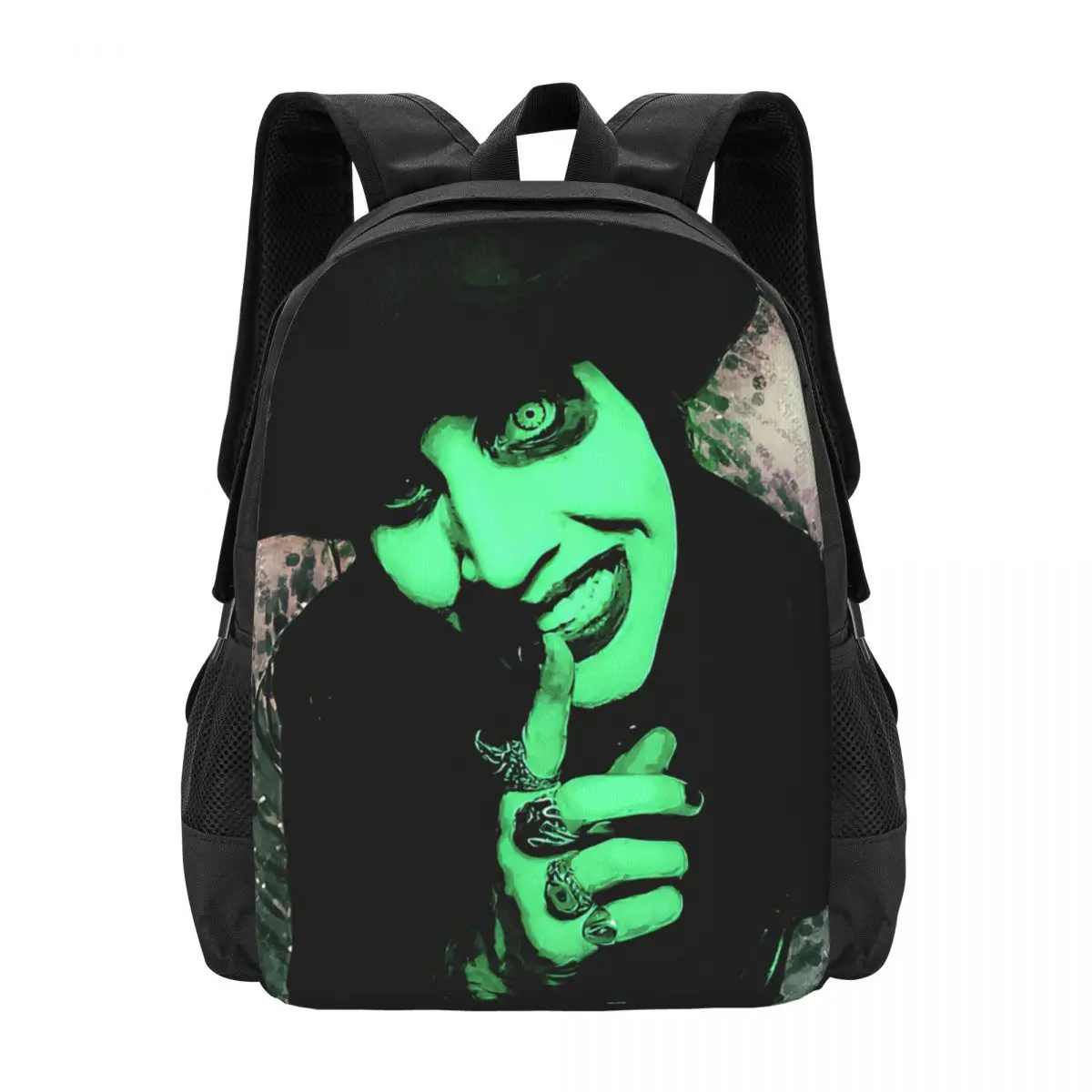 Gothic,Marilyn Manson Backpack for Girls Boys Travel RucksackBackpacks for Teenage school bag
