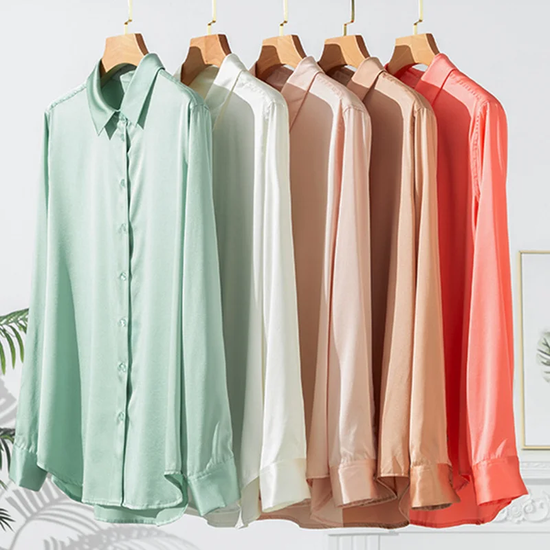 Birdsky 1 шт. Женские рубашки блузка рубашка топ офисная женская 19 мм стрейч 93%