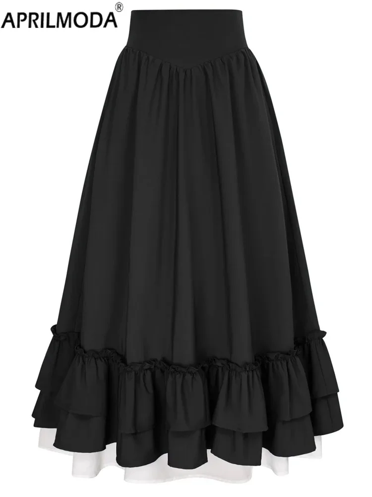 Многослойная юбка трапециевидной формы с высокой талией цвет в ассортименте