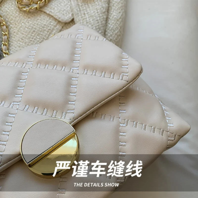 Female Retro Tide Bag Fashion Ringer Chain Crossbody Bags for Women Foreign Style Small Square  Sac сумка  الحقيبة женский Bolsa