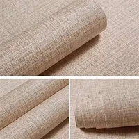 peel and stick faux linen textured wallpaper khaki self adhesive waterproof sticker for decorative kitchen shelf drawer liner