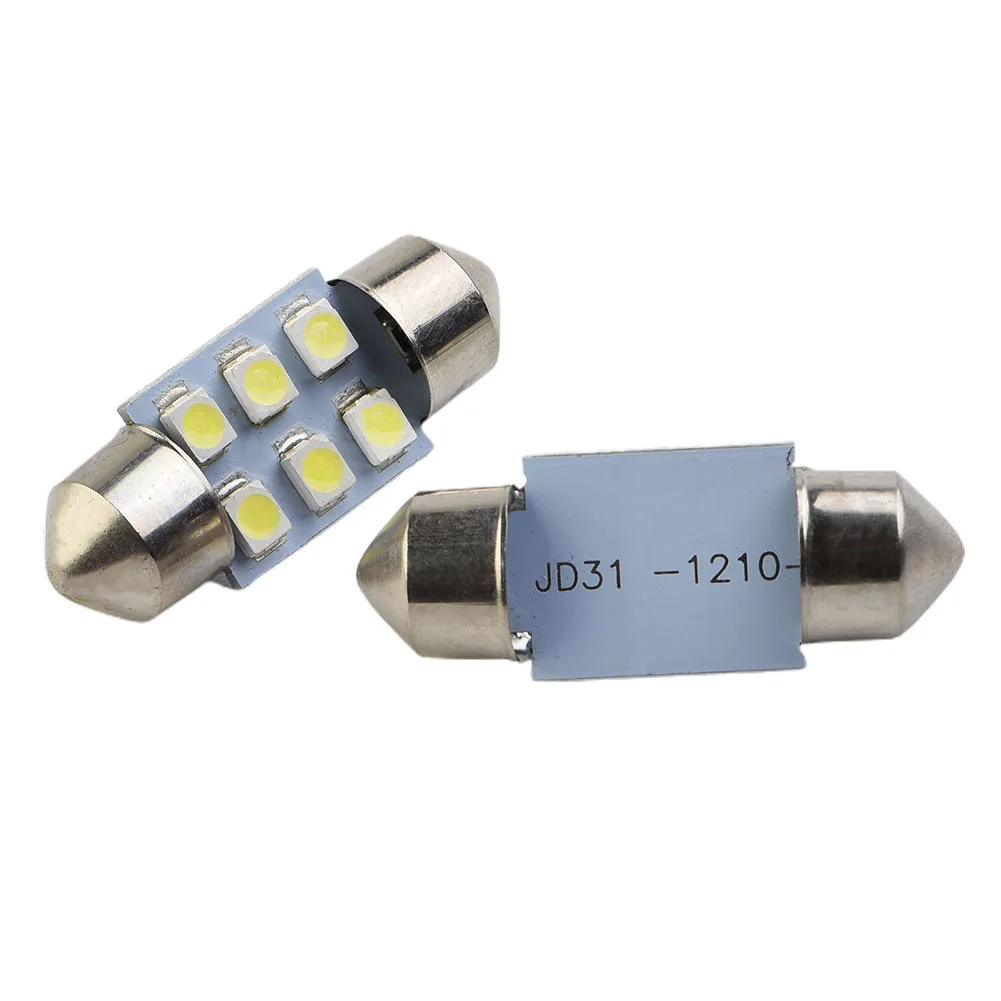

License Plate Light LED Dome Light Car Accessories DE3175 3022 Durable Festoon Interior Light Bulbs Rear Trunk