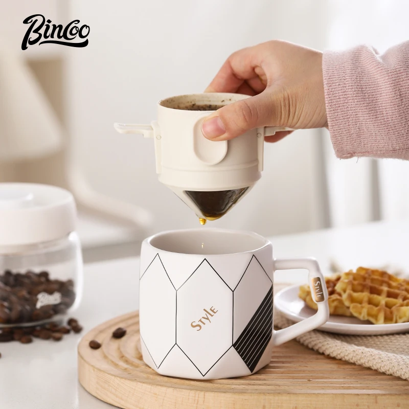 Фильтр Bincoo из нержавеющей стали фильтр для кофе чашка кофейника ручной работы