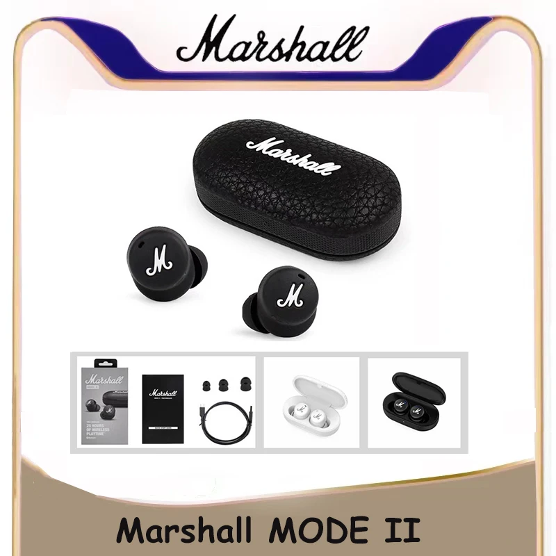 

Marshall MODE II True Wireless Bluetooth 5.1 In-Ear Noise Cancelling Hi-Fi Subwoofer Music Sports Gaming Headphones With Mic