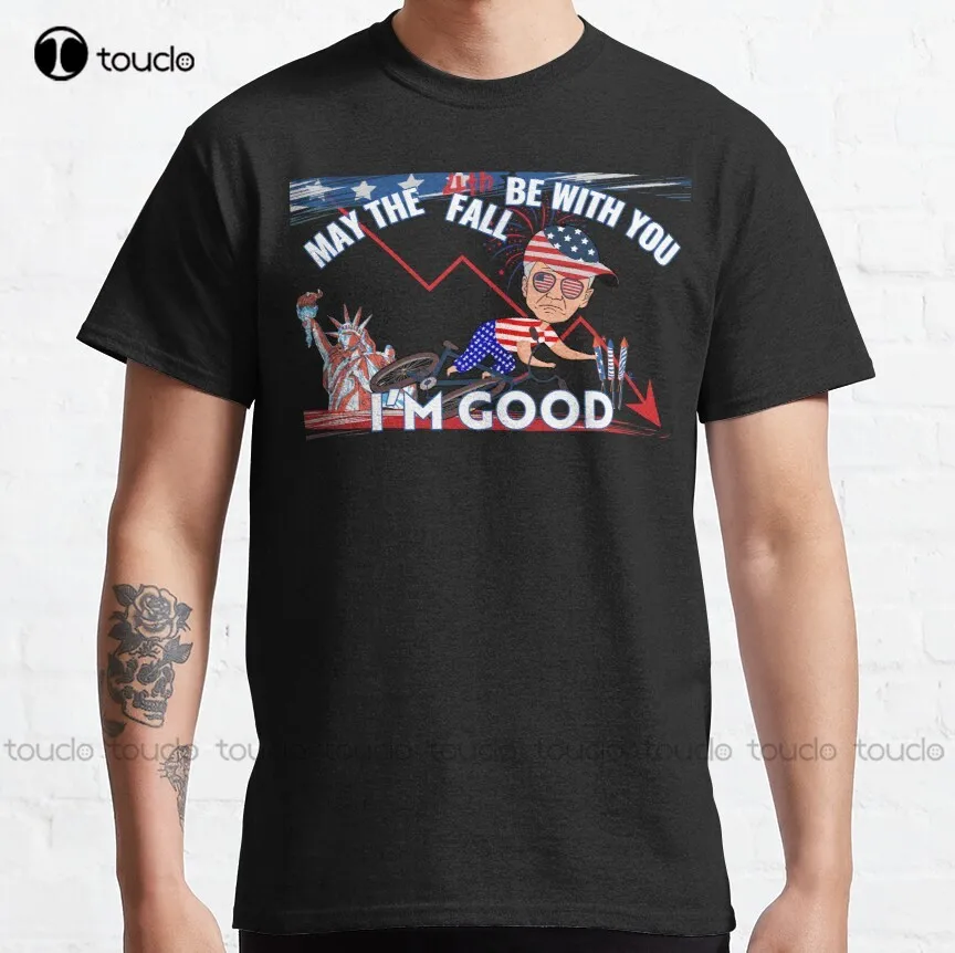 

Футболка с надписью «May The Fall Be With You»