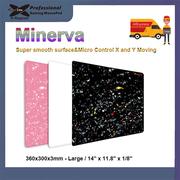 

360x300x3mm - Large / 14" x 11.8" X-raypad Minerva Gaming Mouse Pads
