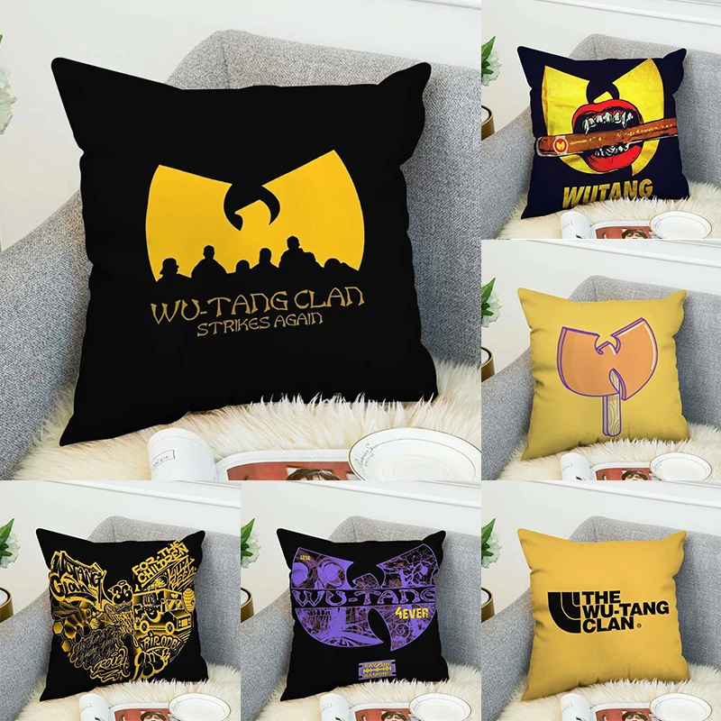 

Wu T-Tang Clan Pillow Cover 45x45 Cushions Covers for Bed Pillows Decorative Cushion Fall Decor Pilow Cases Pillowcase Sofa Body