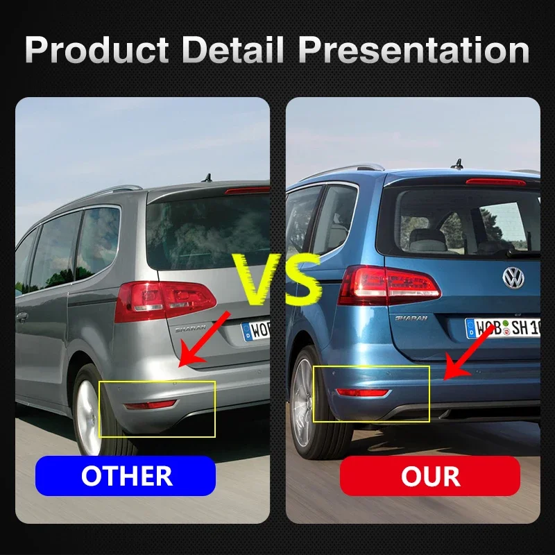 2шт Volkswagen Vw Sharan 2011-2016 Красные Линзы Заднего Бампера В Сборе 7n 0945105 Б 7н 0945106 B -