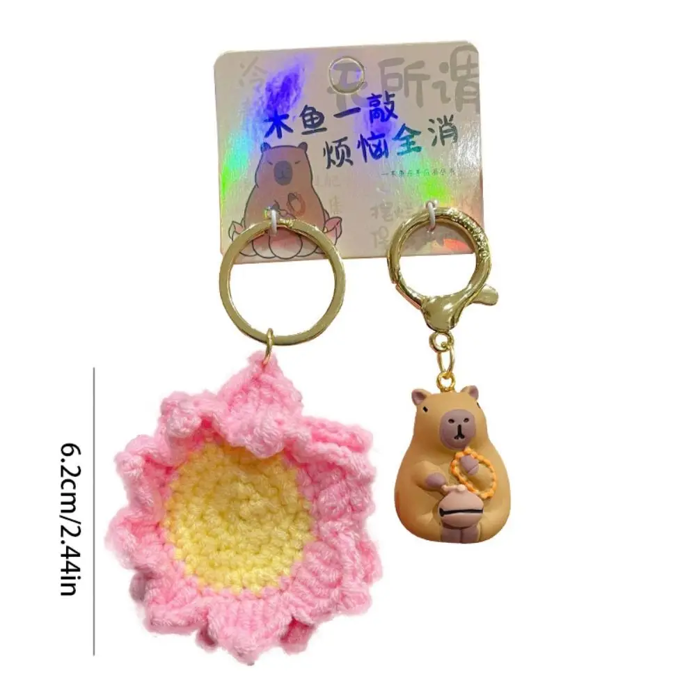 Милый брелок с изображением выдри лотоса капибары панды Шиба-ину деревянная