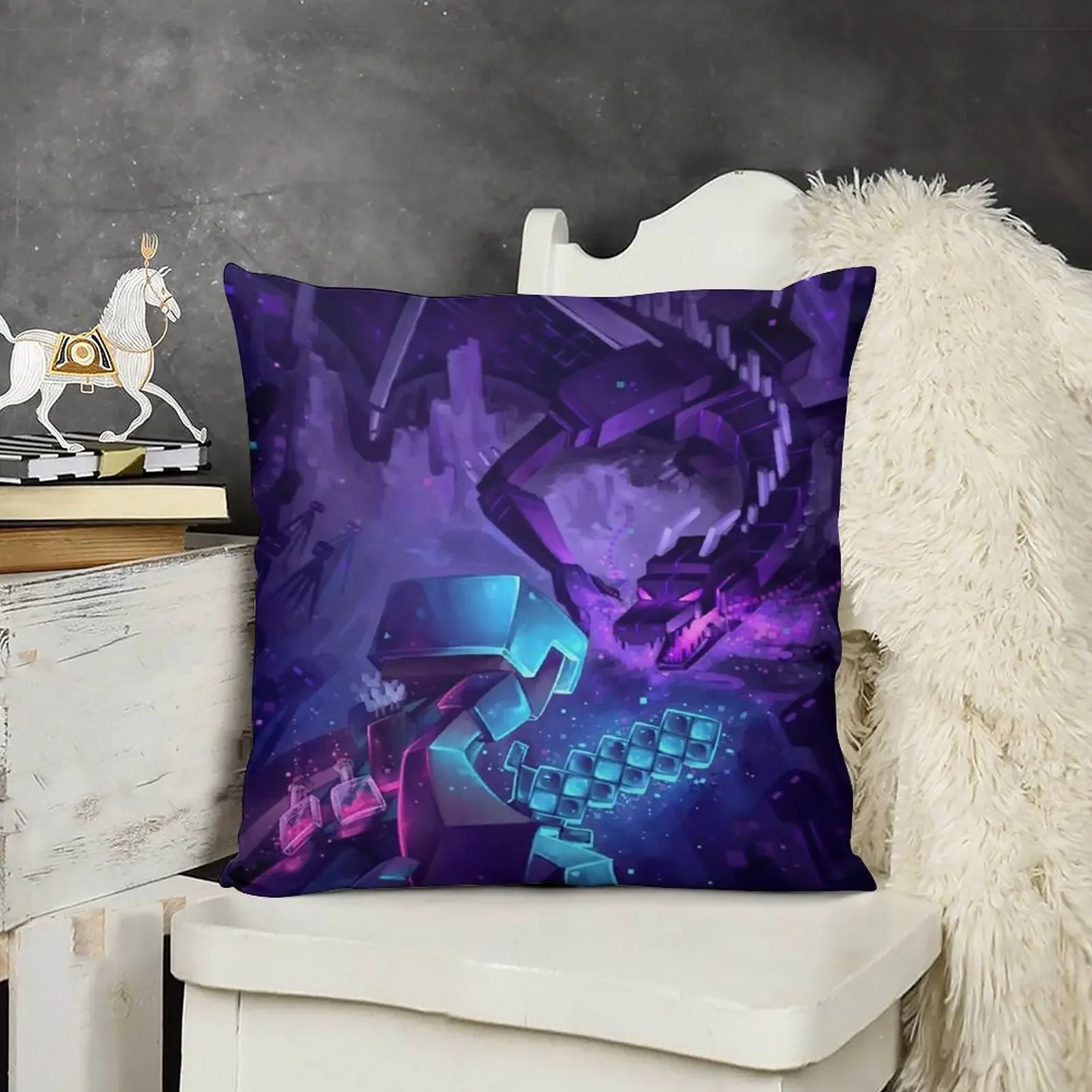 Подушка Steeve vs Ender Dragon рождественские украшения 2025 декоративные подушки для