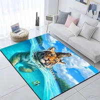3d art printing tiger printed carpet for living room large area rug soft carpet home decoration mats boho rugs dropshipping