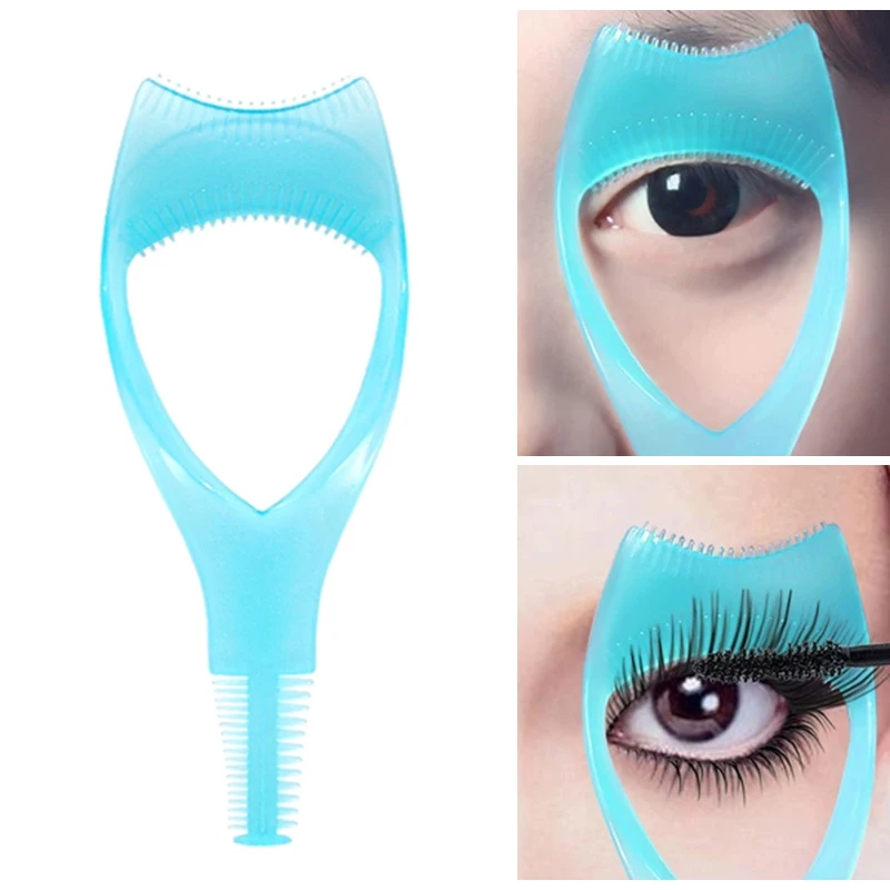 1/4/8PCS 3in1 Makeup Mascara Shield Guide Guard Curler Eyelash Curling Comb Lashes Cosmetics Curve Applicator Comb Eyelash Tools images - 6