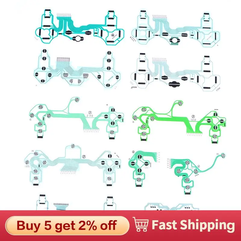 

SA1Q160A 159A 113A 135A 222A 194A ленточная печатная плата пленка джойстик гибкий кабель проводящая пленка для контроллера PS3 PS4