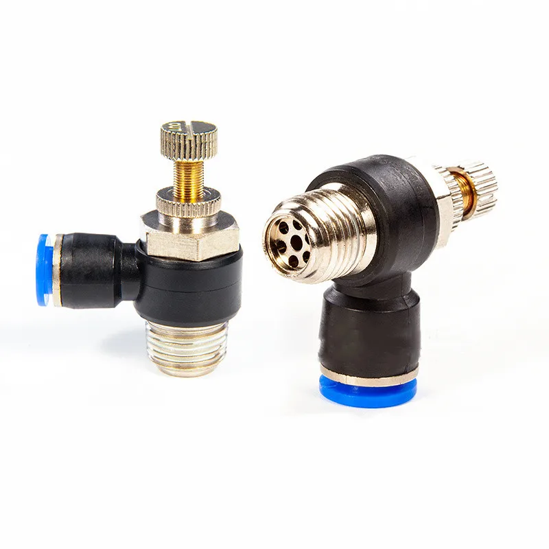 

10 шт., пневматические детали, L-образная дроссельная заслонка