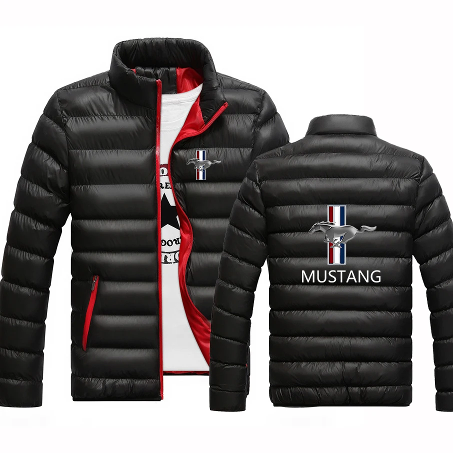 

2022 Mustang Spring Autumn Popular Padded College Men's Zipper Jacket Warm Comfortable Print Hip Hop Coat Top