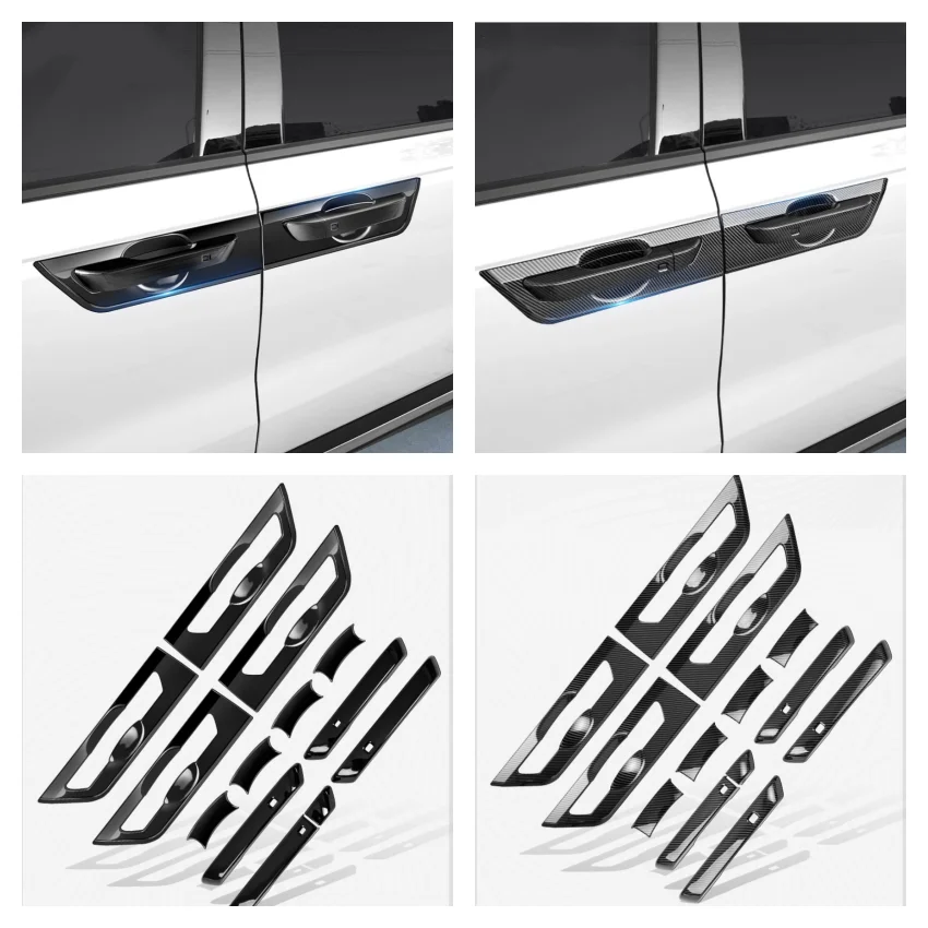 

For KIA Carnival KA4 2021 2022 Accessories Car Door Pull Doorknob Catch Door Handle Bowl Cap Decoration Cover Trim Car Styling