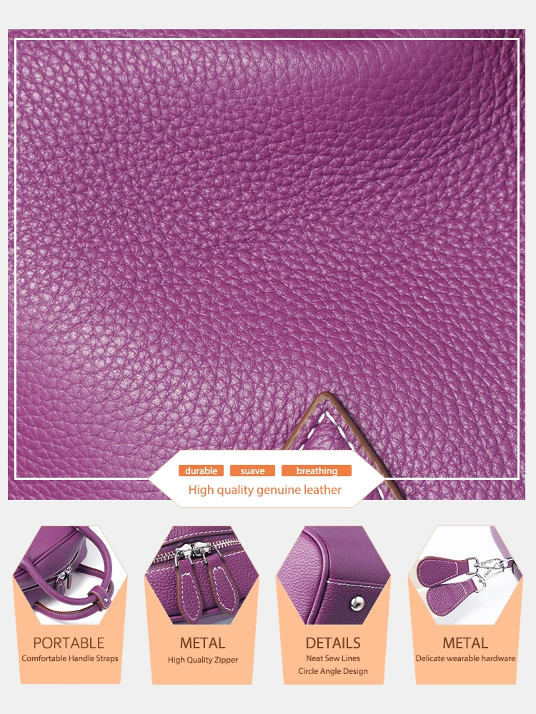 Zency Small Crossbody Bags for Women Classic Double Zip Top Handle Dome Satchel Bag Shoulder Purse 2023 Designer For Commuter