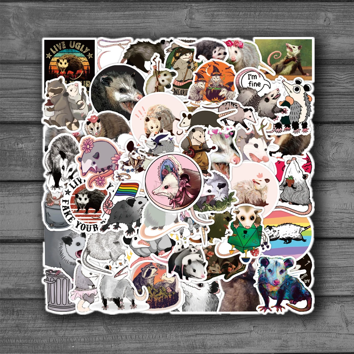 

10/50 Cute Cartoon Animal Stickers Motorcycle Luggage Guitar Skateboard Cool Graffiti Laptop Sticker for Kid Decal Toys Gift