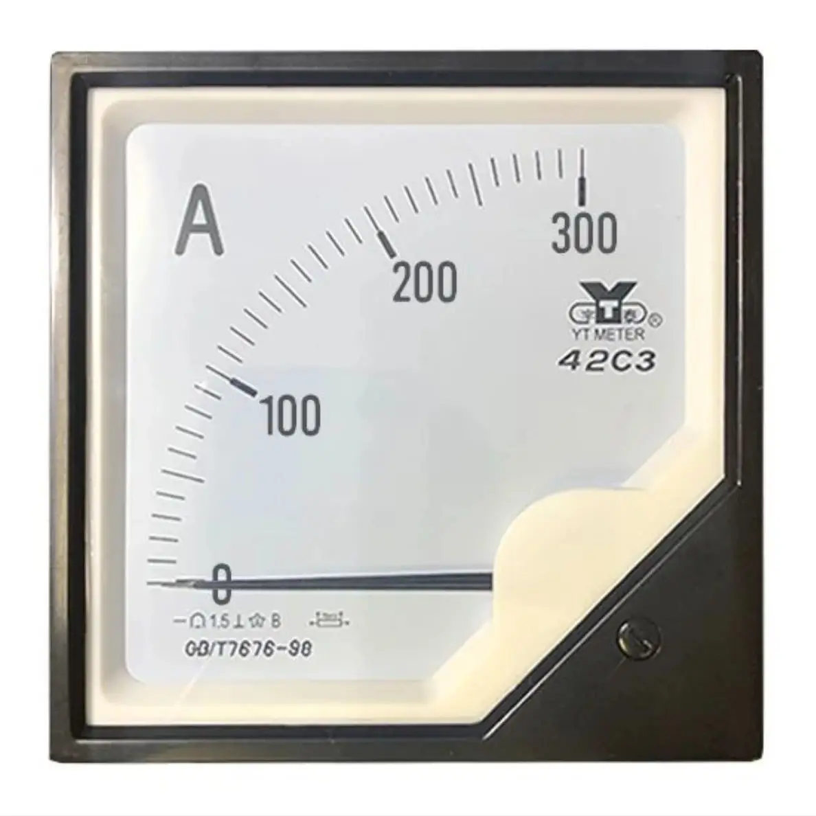 Customized 42C3 60A LEDs DC Ammeter 75mv Pointer Dc6ka 42c20 120mm