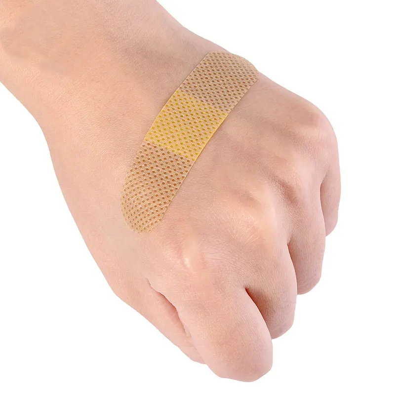 

100pcs/box Medic Band-Aid Bandage Emergency Non-woven Fabric Waterproof Breathable Sterile Wound Paste Aid