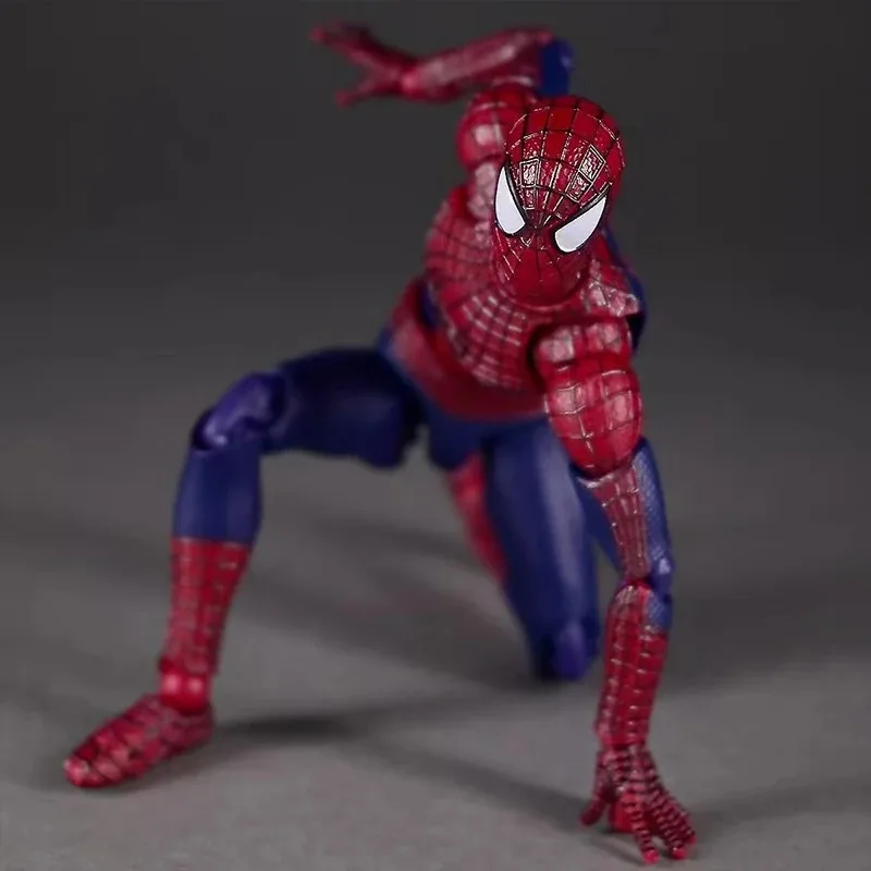 Фото В наличии Новая фигурка Mafex 248 «Удивительный Человек-паук 2» Эндрю Гарфилд, аниме-фигурка, модель KO, детские игрушки, подарки на день рождения. №4