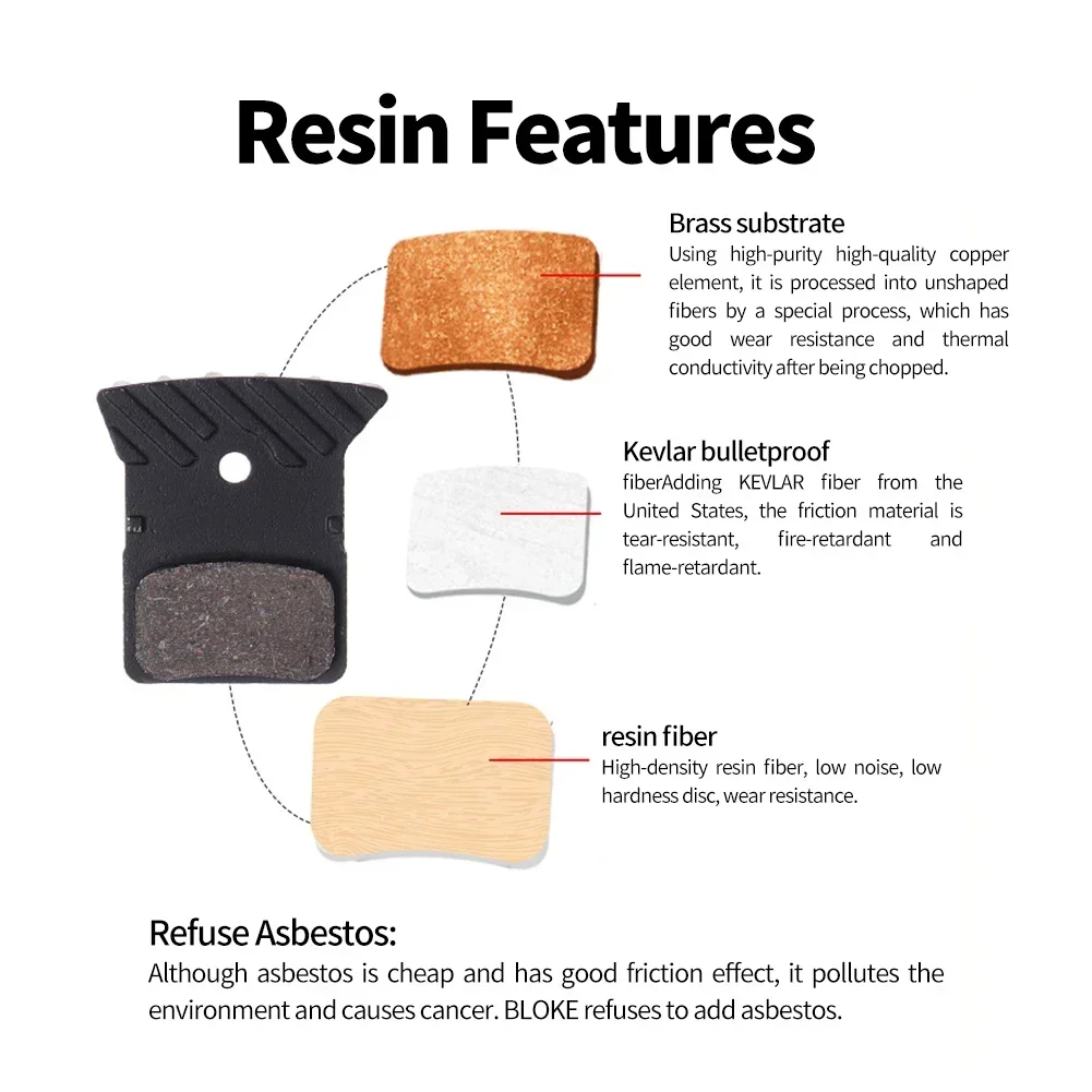 1 пара MTB велосипедная смола керамическая тормозная колодка радиаторы для