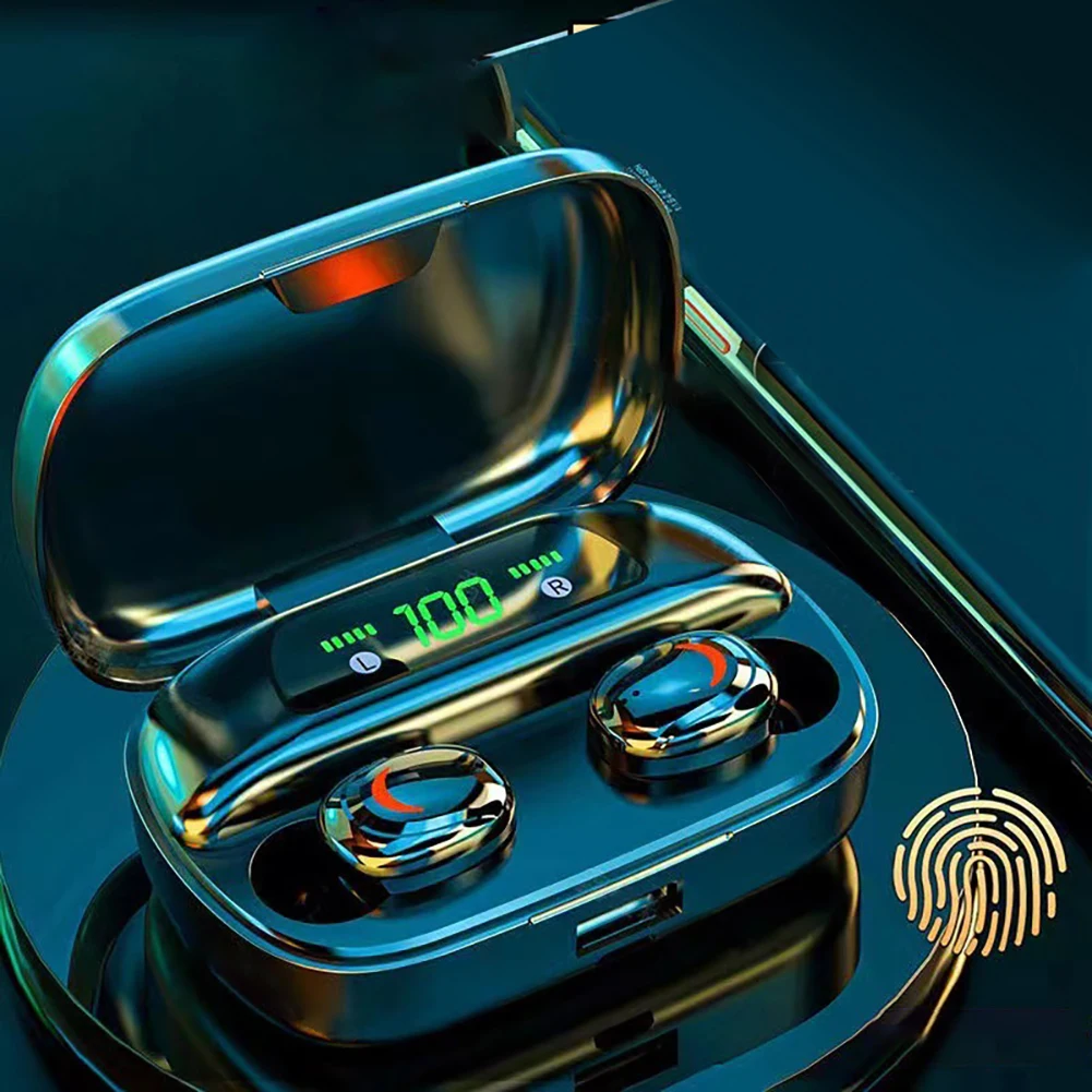 Беспроводные наушники H26 со встроенным микрофоном и дисплеем заряда