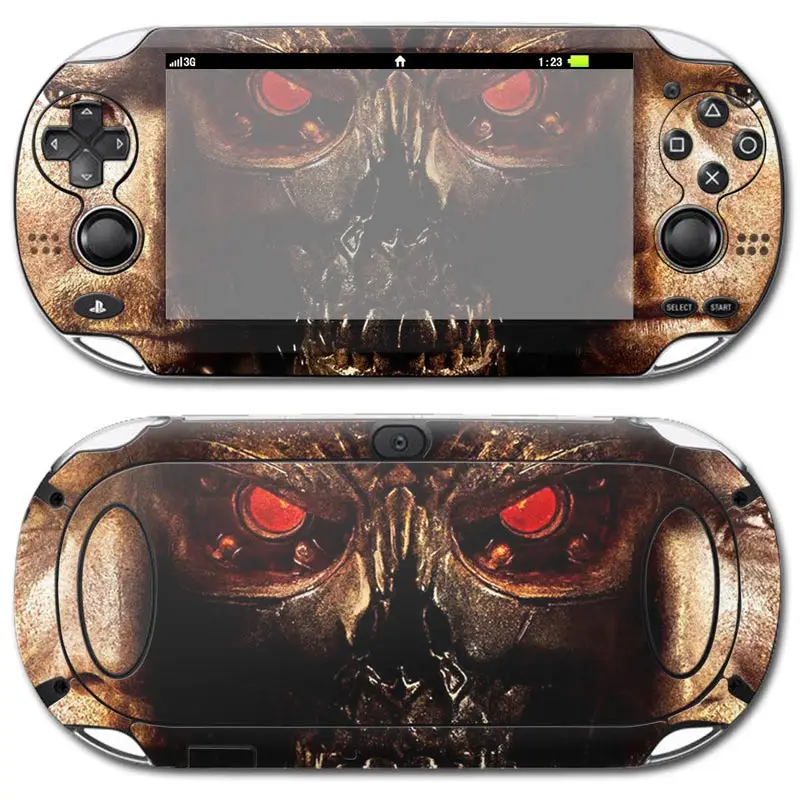Стильная Виниловая наклейка для PSP Vita1000 Gaming Skull style