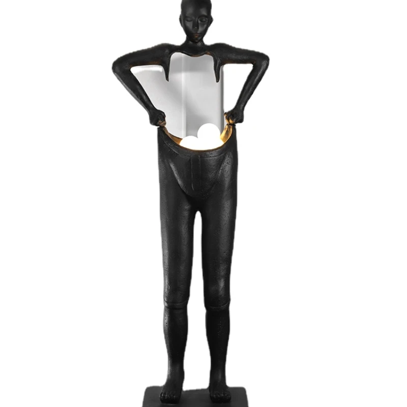 

YY Post-Modern Pants Man Art Sculpture Decoration Floor Lamp Lobby
