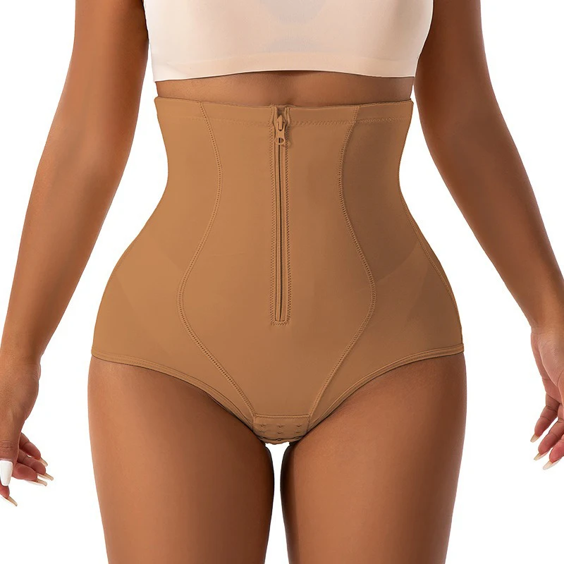 Трусики Dimmkof Caramel Control с крючком на молнии Doulbe высокая талия нижнее белье