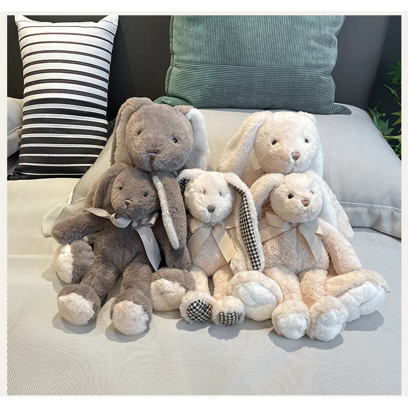 

Мягкая искусственная плюшевая игрушка кролик 30/40 см, Детская кукла-спутник, подарок на день рождения