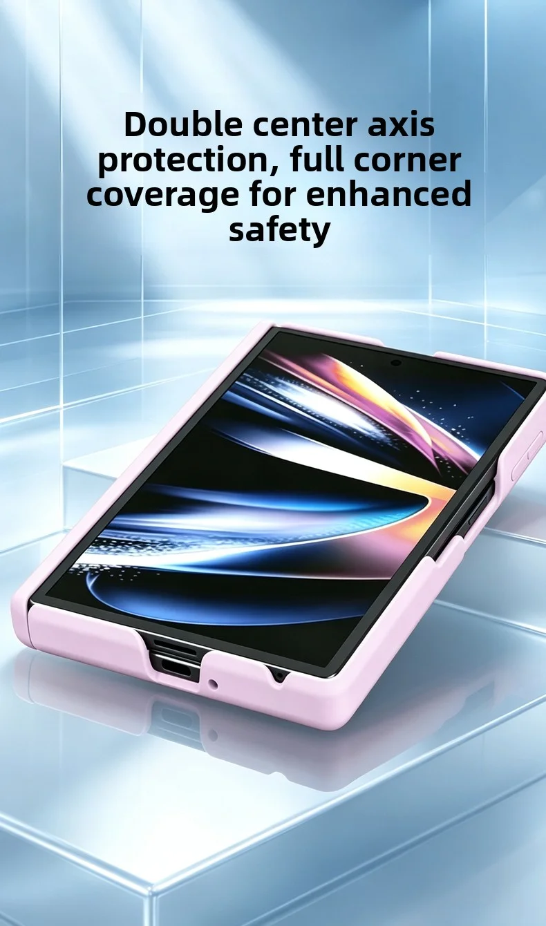Чехол для Samsung Galaxy Z Fold 8 из твердого силикона с волнообразным дизайном, магнитный, с поддержкой беспроводной зарядки, защитный задний чехол для Z Fold8. (art.: 3920dcbca04b3) - 3920dcbca04b3